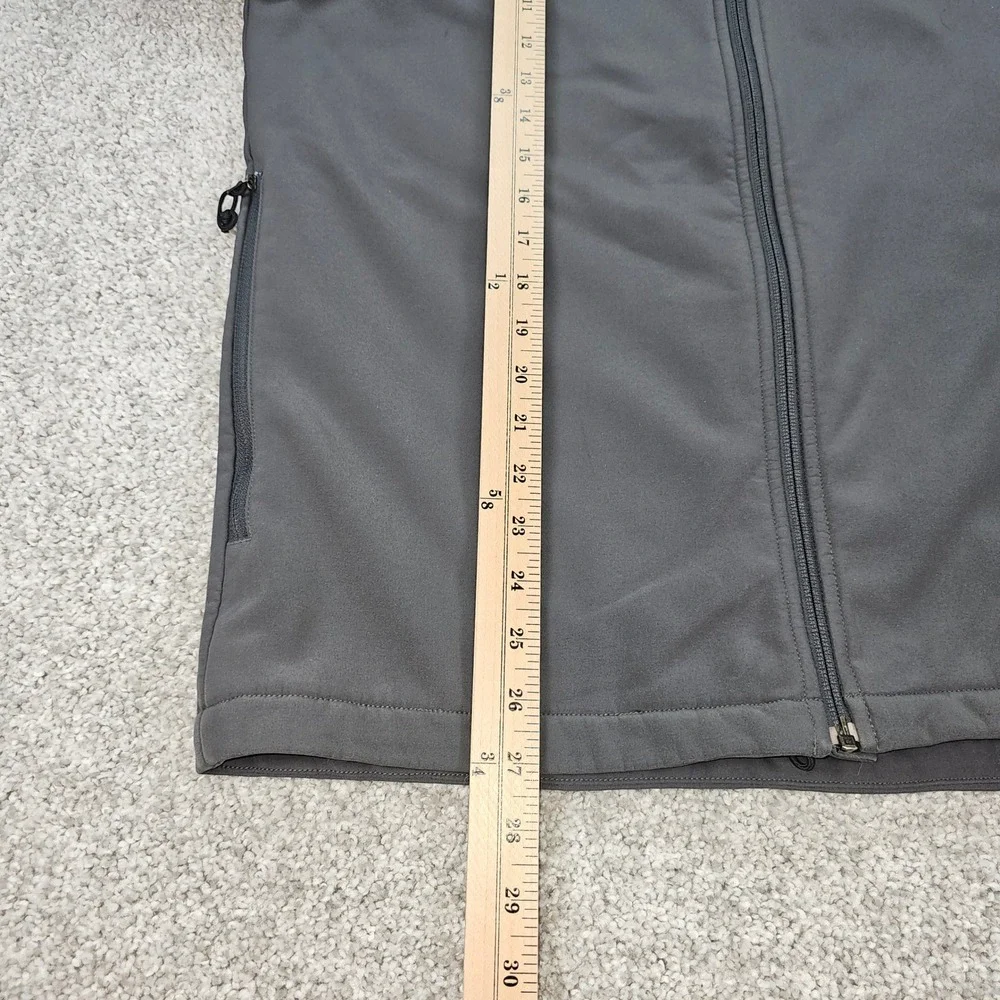 The North Face Mens Apex Bionic Softshell Jacket Gray Full Zip‎ Fleece Lined M